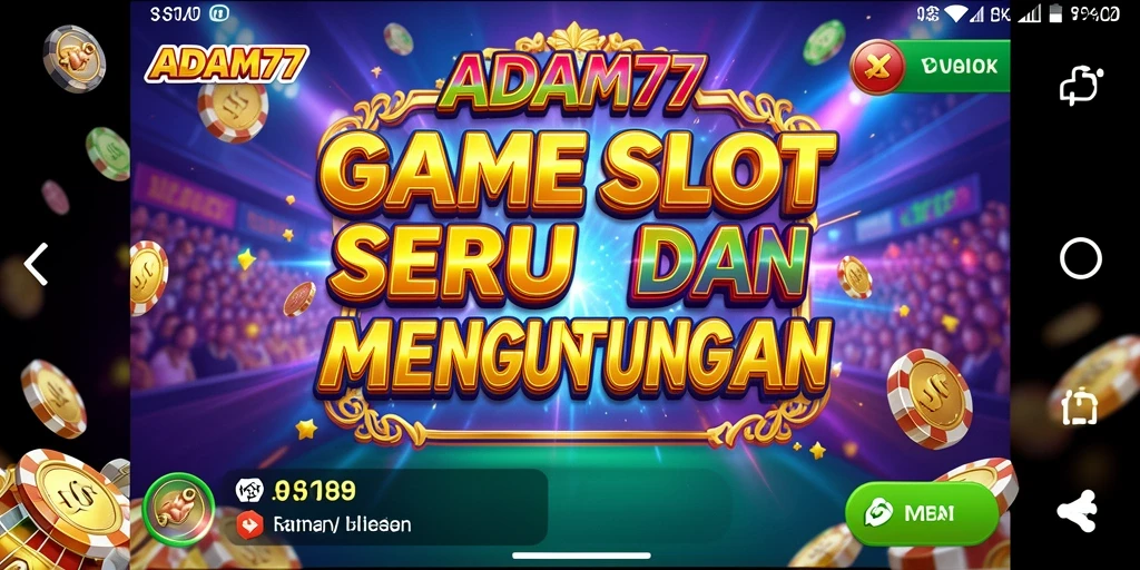 Tampilan menarik dari gameplay Slot ADAM77 yang mengasyikkan.