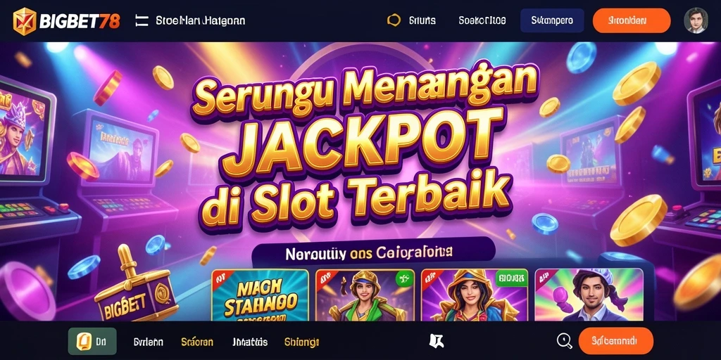 Tampilan menakjubkan gameplay Slot yang mendebarkan di BIGBET78.