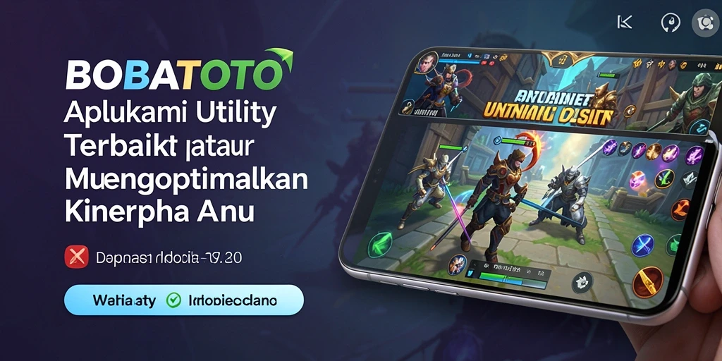 Tampilan utama BOBATOTO dengan fitur-fitur Utility yang intuitif.