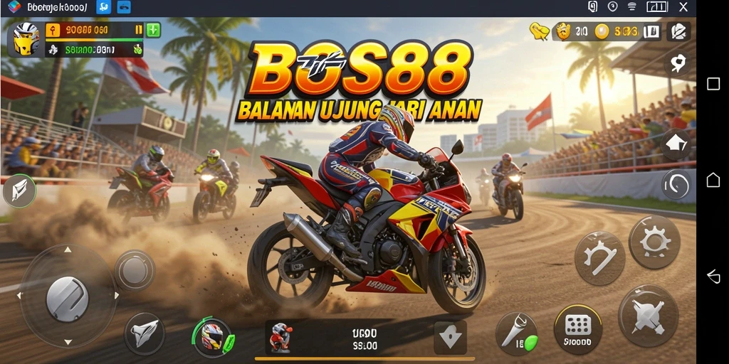 Gameplay menarik dengan grafis balapan motor yang memukau.