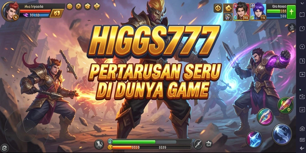 Tampilan gameplay HIGGS777 yang mendebarkan dan penuh aksi.