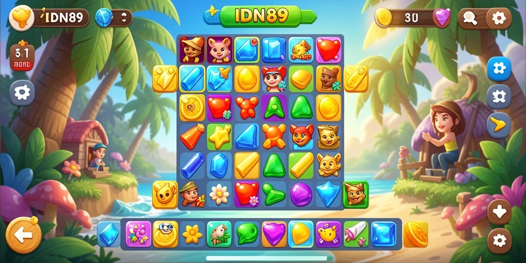 Tampilan gameplay seru dan menantang di IDN89.