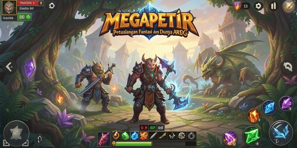 Tangkapan layar gameplay <strong>MEGAPETIR</strong> yang menampilkan aksi pertarungan epik.