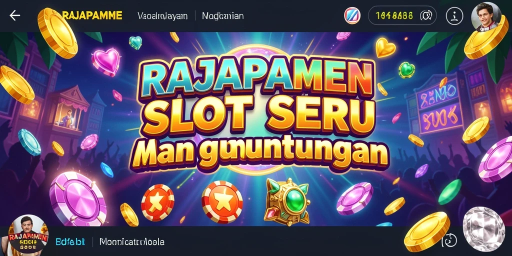 Tampilan screenshot utama RAJAPAMEN yang menunjukkan keseruan gameplay Slot.