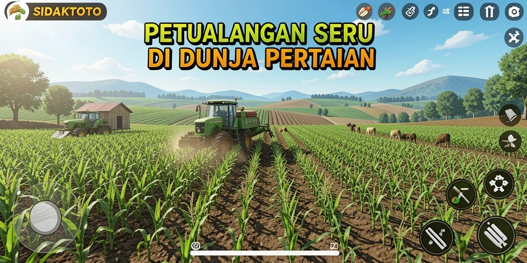 Tampilan gameplay seru di dunia pertanian SIDAKTOTO.